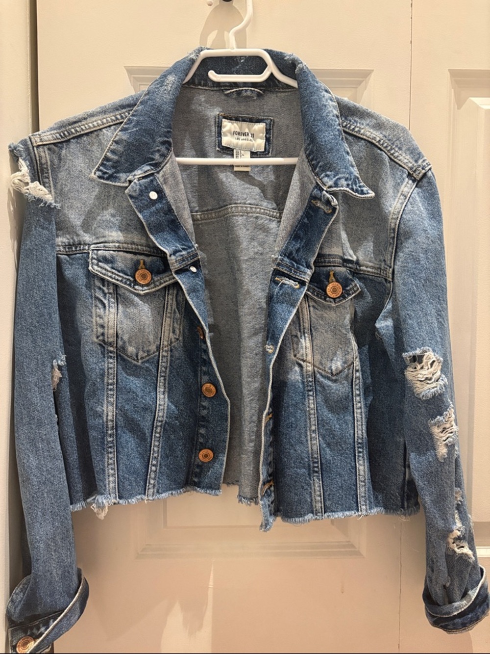 Forever 21 Cropped Denim Jacket